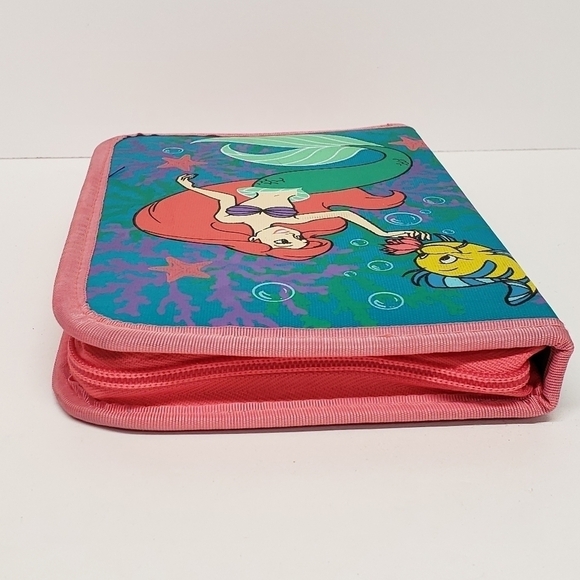 Disney 5.5" x 8.5" Little Mermaid Zippered Pencil Case with Pencils Vintage - Picture 3 of 14